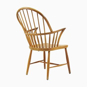 Danish Ch 18A High Back Chair in Oak by Frits Henningsen for Carl Hansen & Son, 1960s