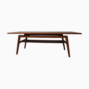 Table Basse en Teck Entièrement Restaurée attribuée à Arne Hovmand-Olsen, Danemark, 1960s