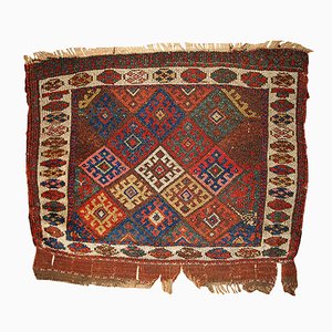 Tapis Bag Face Antique Fait Main, Moyen-Orient, 1880s