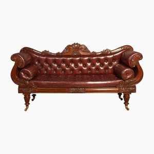 Gerahmtes Sofa aus Mahagoni, Frühes 19. Jh.