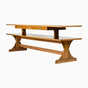 Mahogany Library Table by Josef Frank from Svenskt Tenn, 1950s