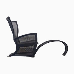 Fauteuil Vintage avec Ottomane par Paolo Nava pour Arflex, 1980s
