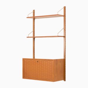 Mueble de pared de oficina en el hogar con secretaria de Poul Cadovius para Cado, Dinamarca, años 60