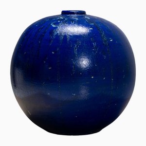Cobalt Vase by Jackie Crapanzano Arte, Italy, 21st Century