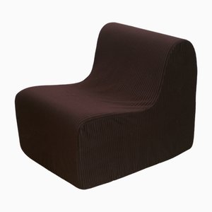 Chair in Foam and Velvet, 1970s