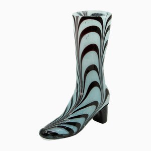 Boot Glass Vase Hand-Blown with Tear-Off Point