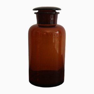 Early 20th Century German Apothecary Glass Jar, 1920s