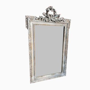 19th Century French Carved Wood & Gesso Mirror