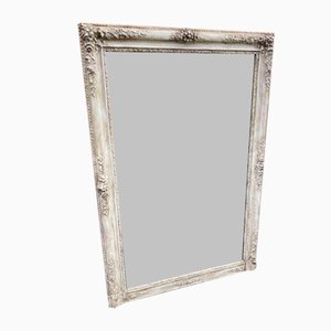 19th Century French Carved Wood & Gesso Mirror