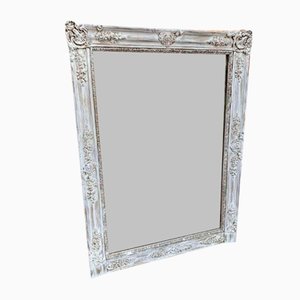 19th Century French Carved Wood & Gesso Mirror