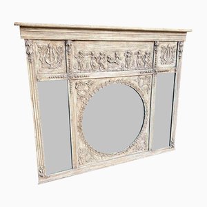 Antique English Triple Plate Mirror