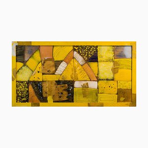 Dina Dubina, Joy, Enamel on Copper, 2015, Framed