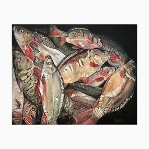 Patricija Brekte, Carps, Acrylic on Canvas, 2017