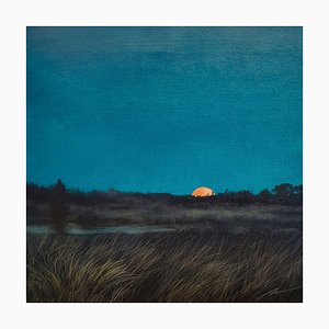Maija Muizniece, The Evening Wakes Up, Oil on Canvas, 2024