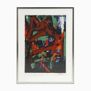 Jens Birkemose, Composition, 1940s, Lithography