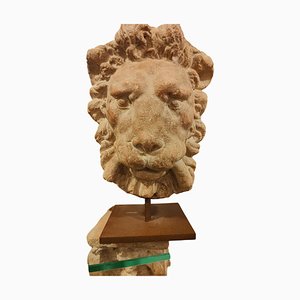 Decorative Terracotta Lion Head, 1900
