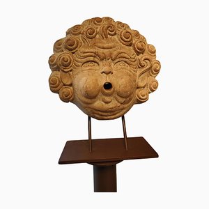 Fontaine Masqueron en Terre Cuite, 20ème Siècle