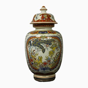 Italienische Chinoserie Vase aus Glas, 1970er