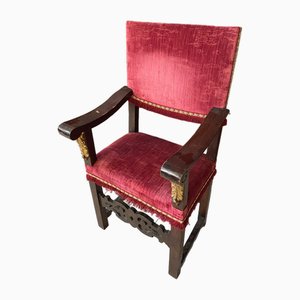 Seggioloni in velluto, set di 4