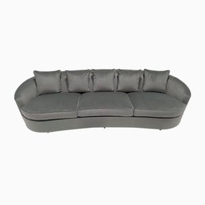 Hugo Velvet Green Curve Sofa by Kingcome