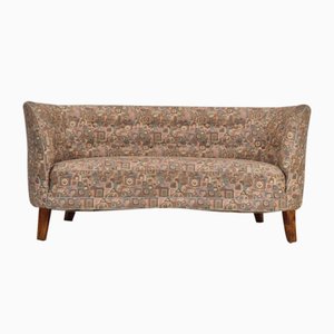 Dänisches 2-Sitzer Banan Sofa mit Stoffbezug, 1960er