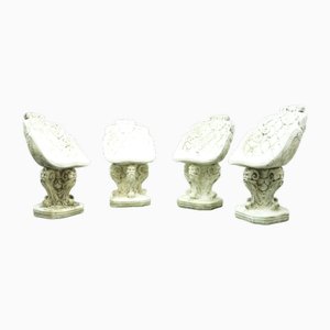 Mid-Century Gartensessel aus Stein, 1960er, 4 . Set