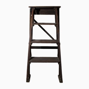 Folding Wooden Stepladder