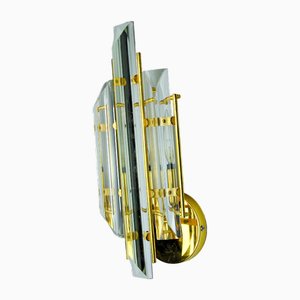 Wall Light in Triedri Glass from Venini, Italy, 1970s