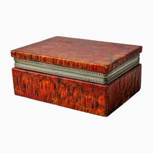 Rote Alabaster Box von Romano Bianchi, Italien, 1970, 1870