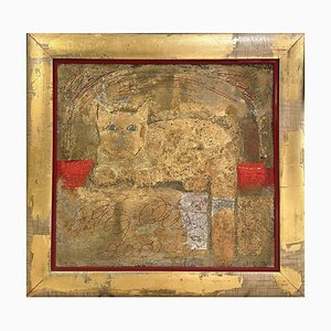 Dina Dubina, Cat at Rest, 2012, Mixed Media, Framed