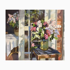 Valery Baida, Lilac Time, Oil on Canvas, 2022