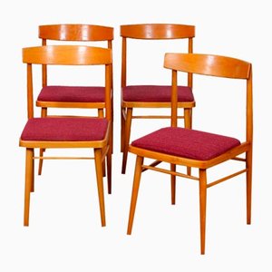 Czech Dining Chairs from Ton, 1970s, Set of 4