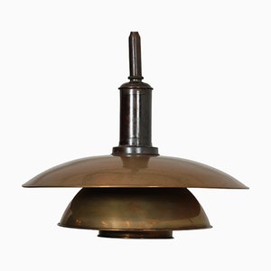 Lampe à Suspension PH 4/4 en Cuivre par Poul Henningsen pour Louis Poulsen, 1940s