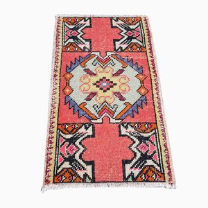 Small Vintage Oushak Door Mat Rug, 1960s