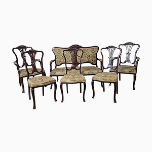 Liberty Style Living Room Set, 1920s, Set of 6
