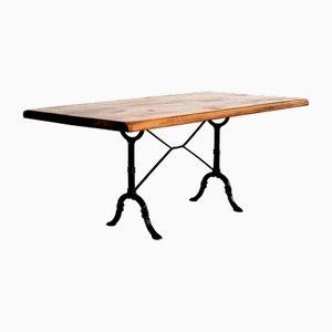 Mesa de comedor vintage de roble, años 50