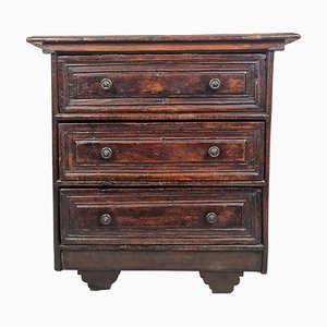 Vintage Walnut Wooden Chest, 1960s