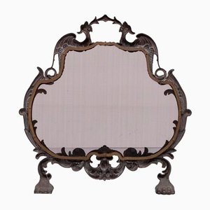 Antique Bronze Firescreen, England, 1880s