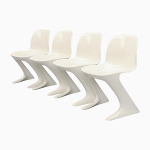 Space Age Z Chair Set of 4 by Ernst Moeckl for Horn Collection, 1970s, Set of 4