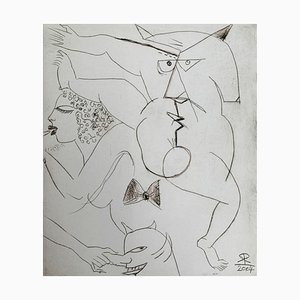Leszek Rózga, Frivolidades, Punta Seca sobre Papel, 2004