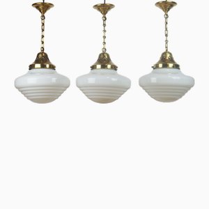 Art Deco Workshop Pendants, 1920s, Set of 3
