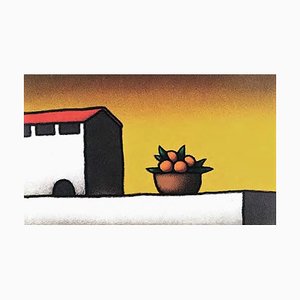 Tino Stefanoni, Vase of Oranges, 1997, Siebdruck