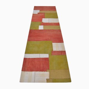 Handgefertigter Hanf Läufer, 1960er