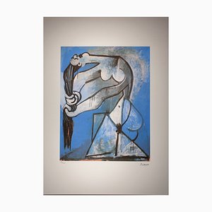 After Pablo Picasso, Cubist Female Portrait, Lithograph, 1970s