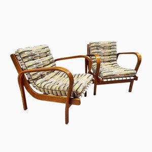 Set of Armchairs by Kropáček and Koželka for Interior Prague, 1950s