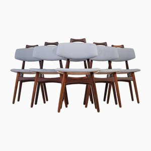 Sedie da pranzo in teak di Ib Kofoed Larsen, Danimarca, anni '60, set di 6