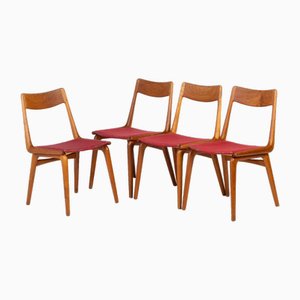 Chaises de Salle à Manger Boomerang par Alfred & Erik Christensen pour Slagelse Møbelværk, 1960s, Set de 4