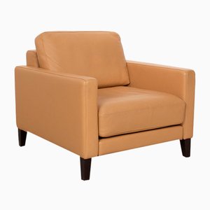 Ego Leather Armchair in Cream from Rolf Benz