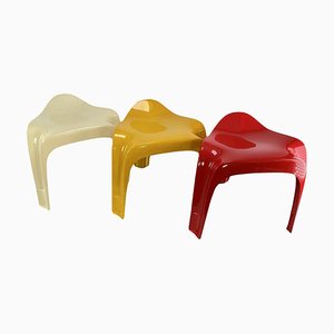 Vintage Casalino Stools by Alexander Begge, 1970s, Set of 3
