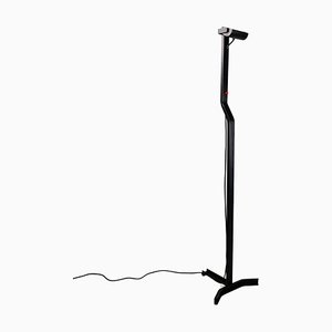 Italian Modern Black Metal Floor Lamp by Takahama for Sirrah, 1980s